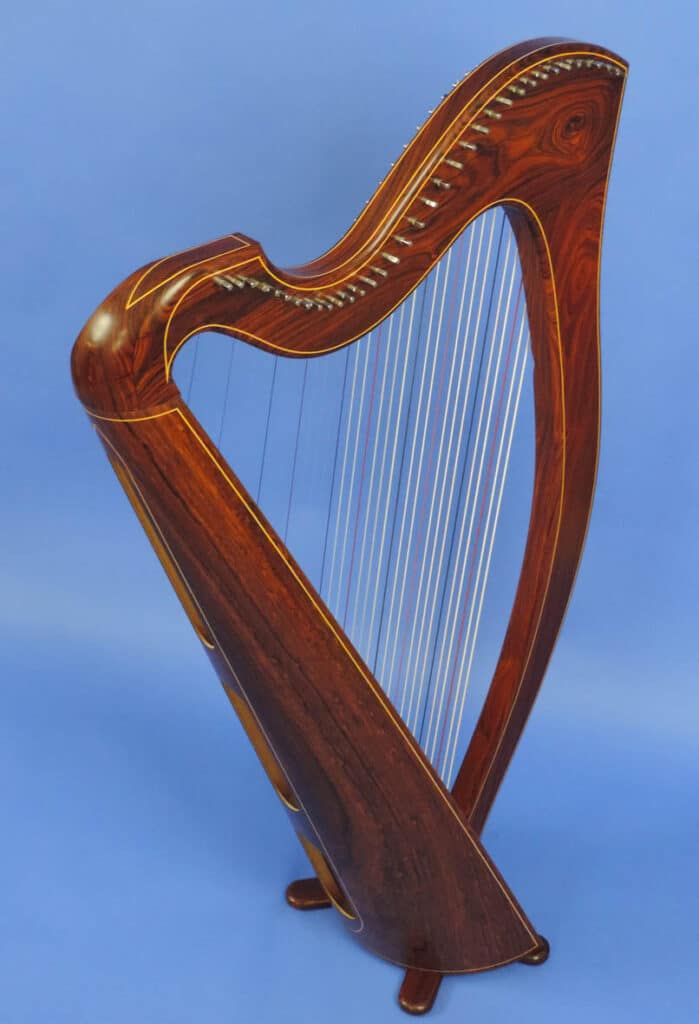 A Norris 36 String Harp with Boxwood Inlay